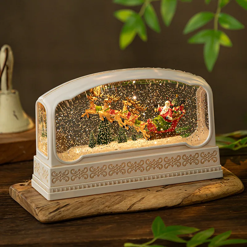 Snow Globe Musical - Rectangular Resin Snow Globe Music Box