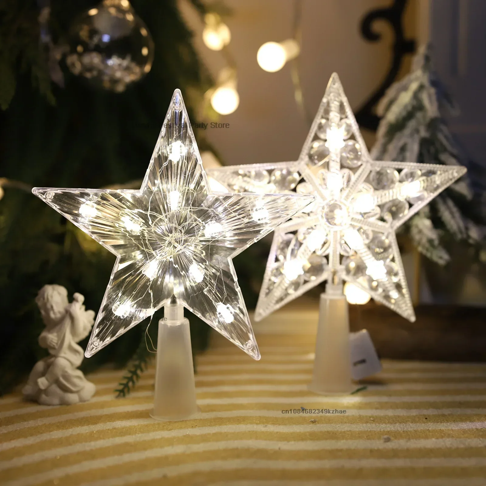15CM LED Christmas Tree Orname - Star Tree Topper recensie en prijs