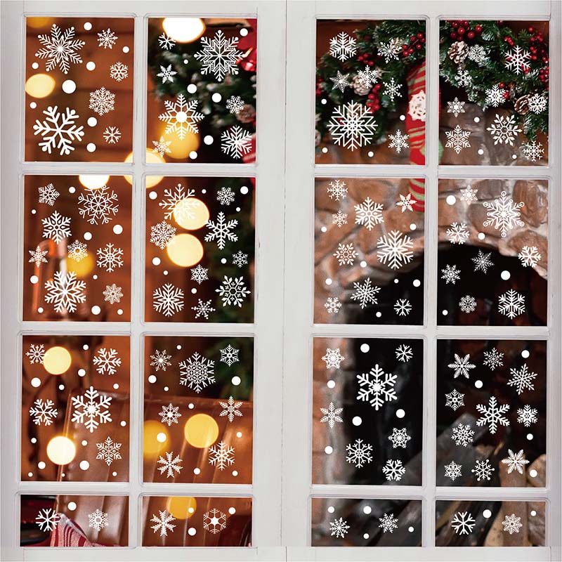 4/6 Sheet Snowflake Window Sti - Snowflake Window Decal recensie en prijs
