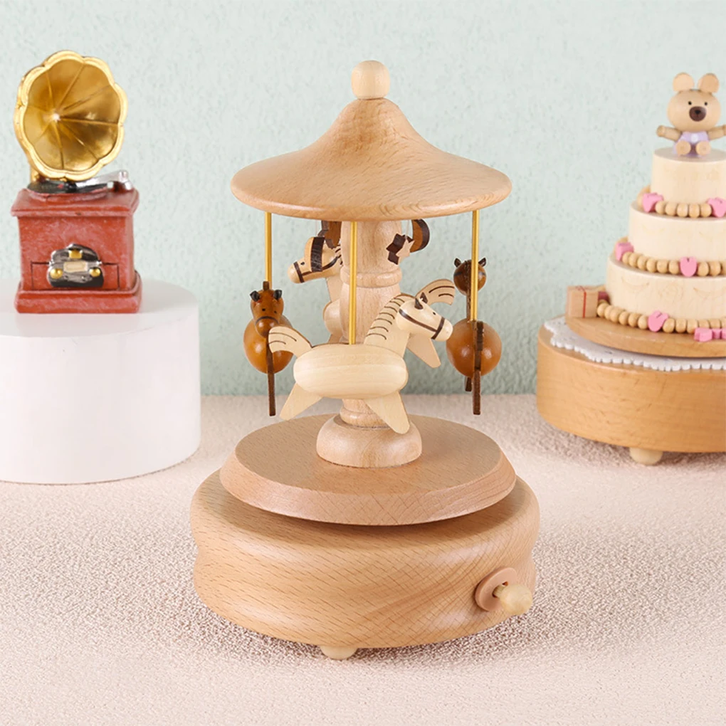 Wooden Carousel Music Box Orna - Snow Globe Musical recensie en prijs
