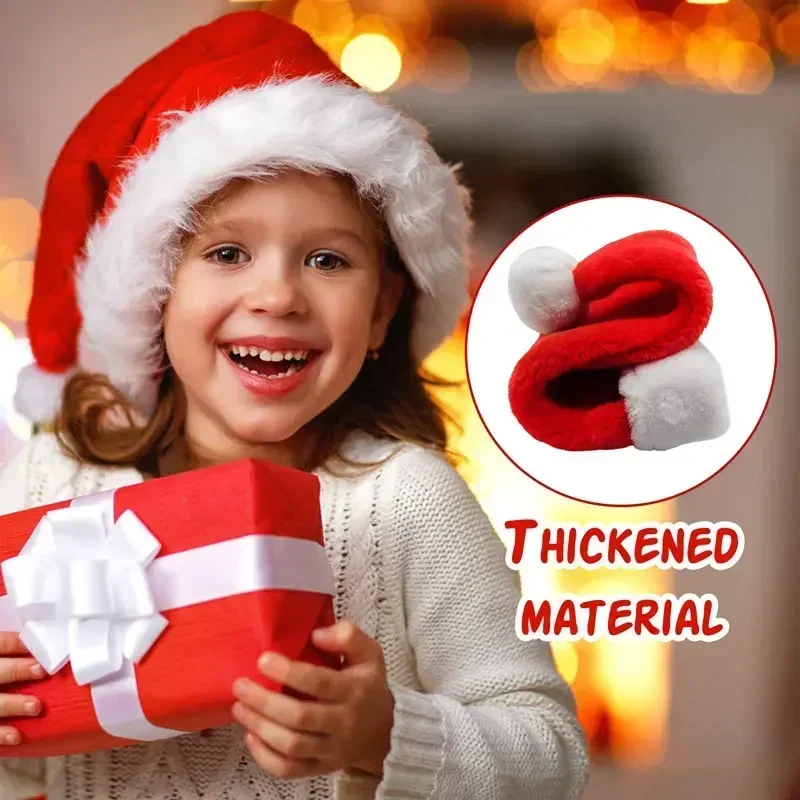 5/1PCS Christmas Hat Plush Adu - Santa Hat Plush recensie en prijs