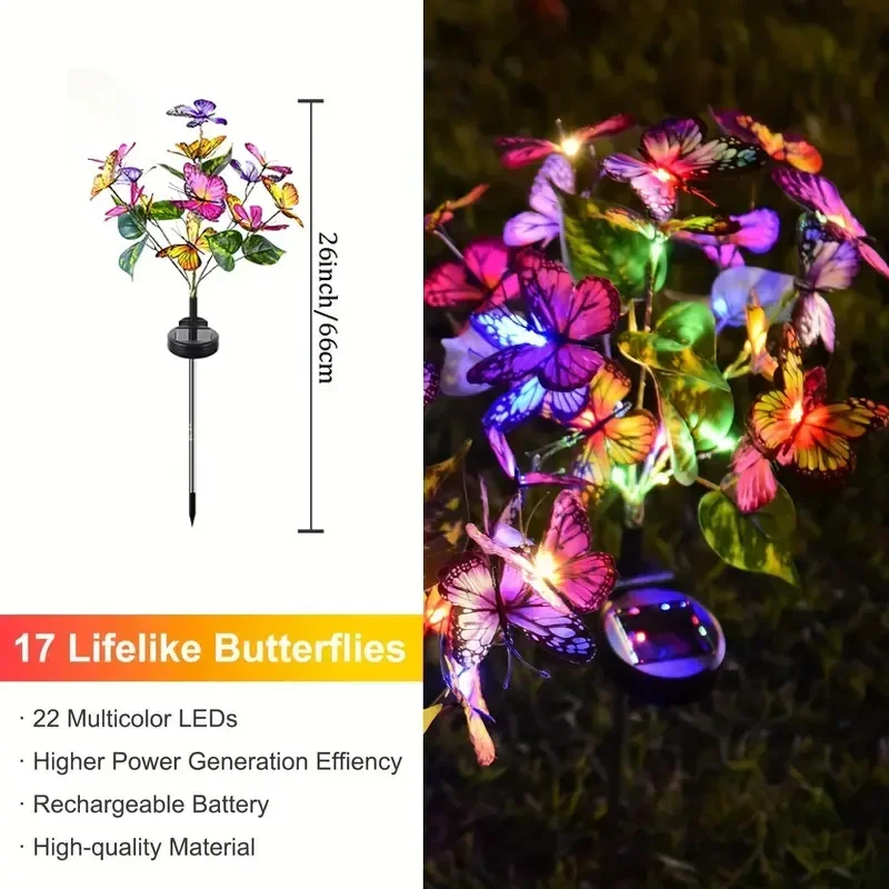 Solar LED Butterfly Garden Lig - Christmas Lights Outdoor recensie en prijs