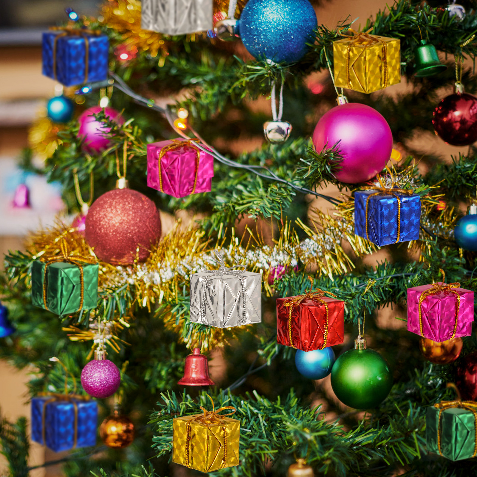 24Pcs Christmas Tree Hanging D - Gift Box Wrap Set recensie en prijs