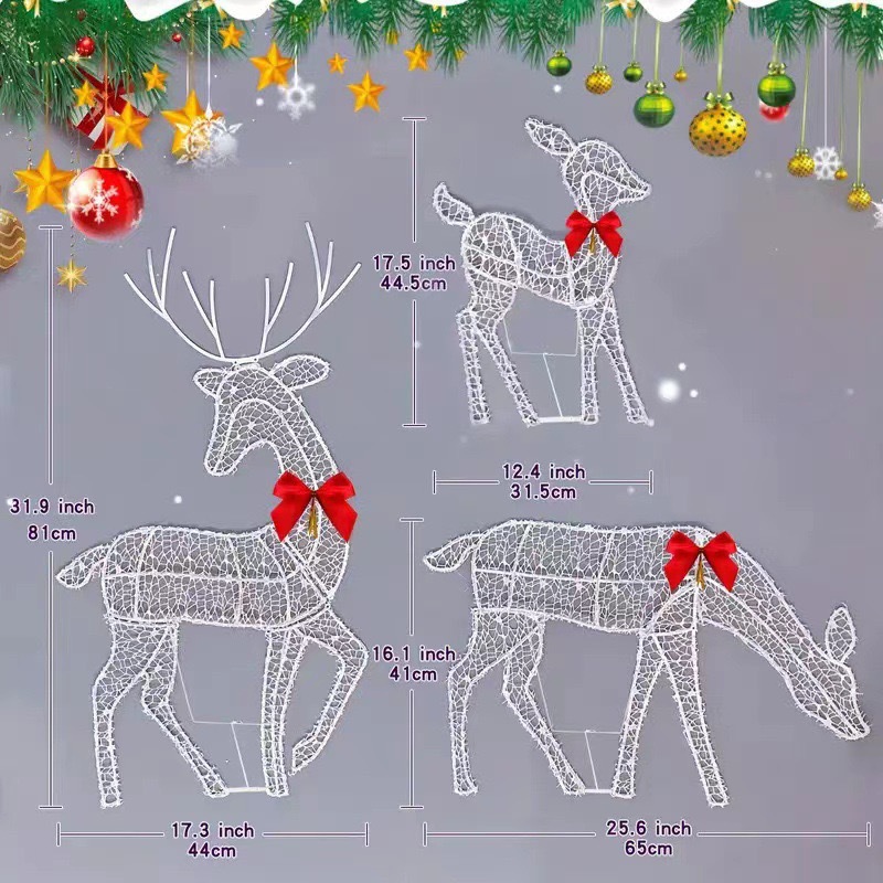 2D Lighted Reindeer Christmas  - Christmas Lights Outdoor recensie en prijs