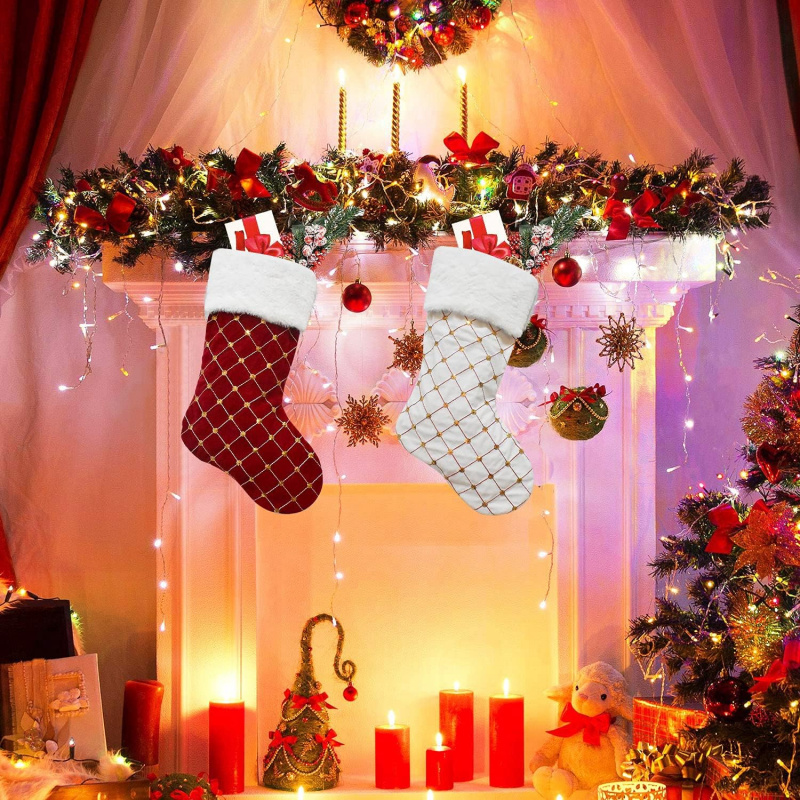 Christmas Stocking Soft Faux F - Christmas Stocking Hanging recensie en prijs