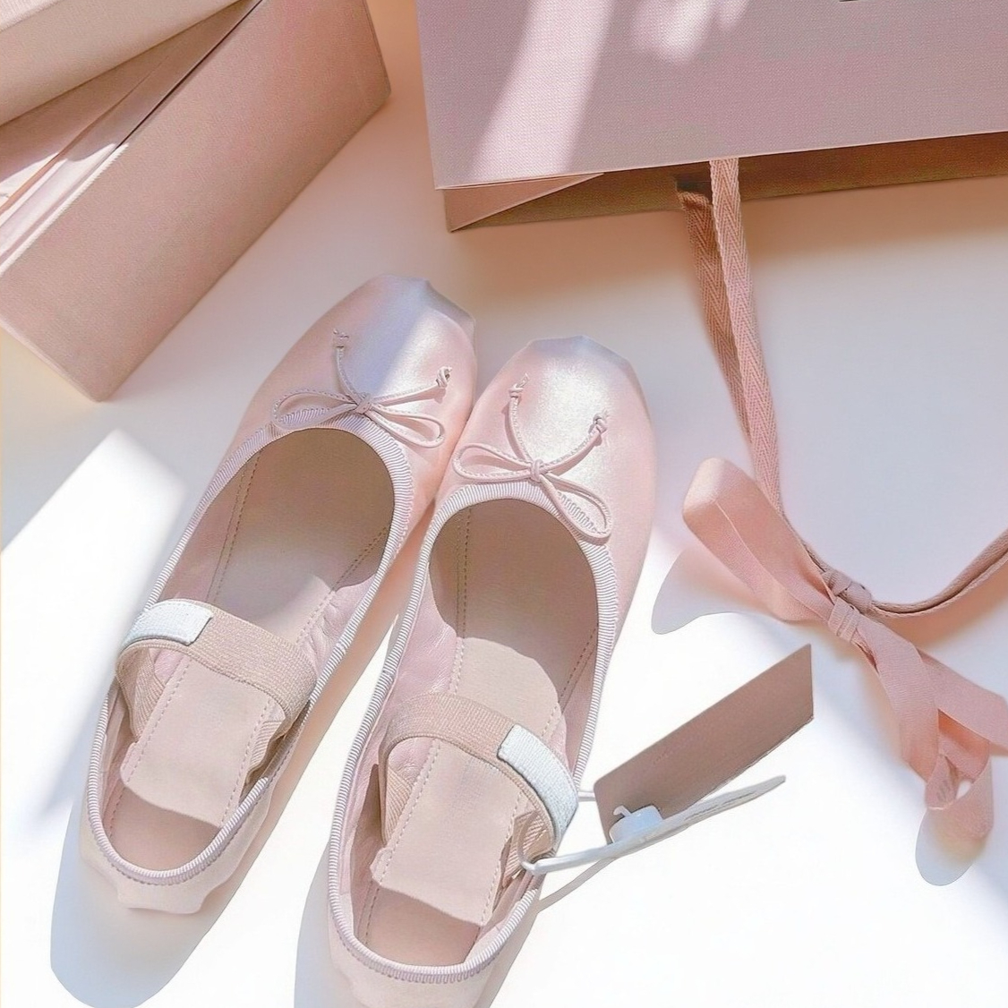 26SS Luxury Ballet Flats, Wome - Ribbon Bow Gift recensie en prijs