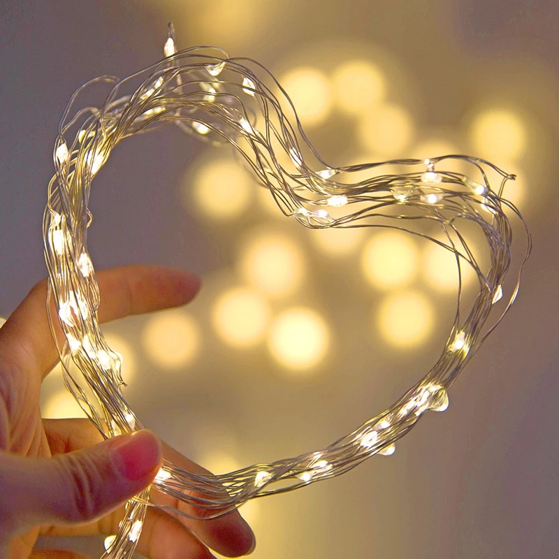10M 5M 3M 2M Copper Wire LED T - Tinsel Garland Decoration recensie en prijs
