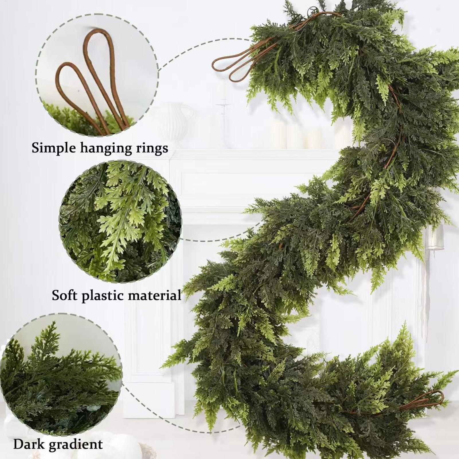 Christmas Garlands Artificial  - Christmas Wreath Fake recensie en prijs