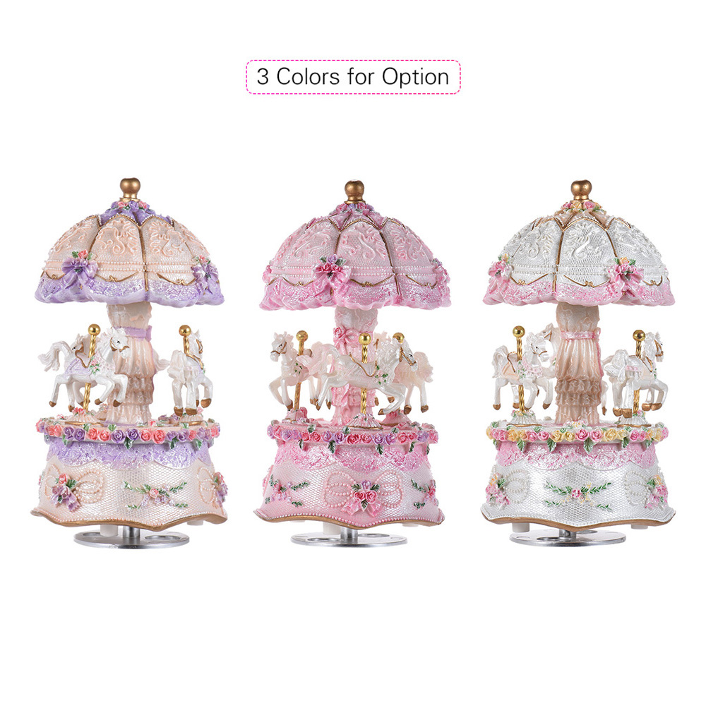 Luxury Dream 3-Horse Rotating  - Snow Globe Musical recensie en prijs