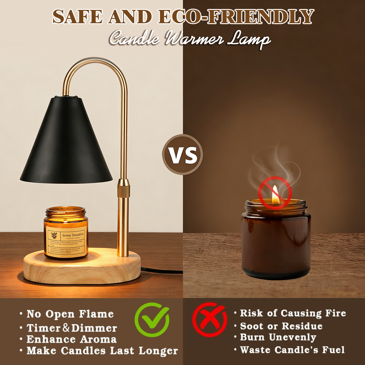 Black Candle Warmer Lamp with  - Holiday Candle Set recensie en prijs
