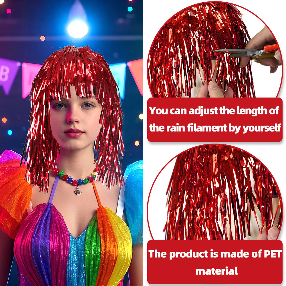 Cosplay Disco Wig Foil Tinsel  - Tinsel Garland Decoration recensie en prijs