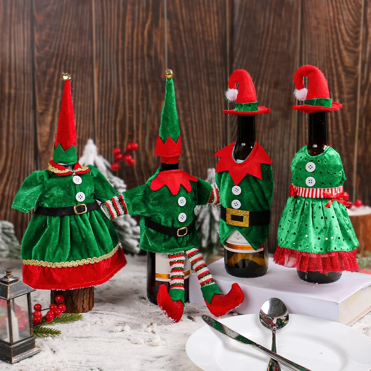 Christmas Cute Elf Wine Bottle - Elf Costume Christmas recensie en prijs