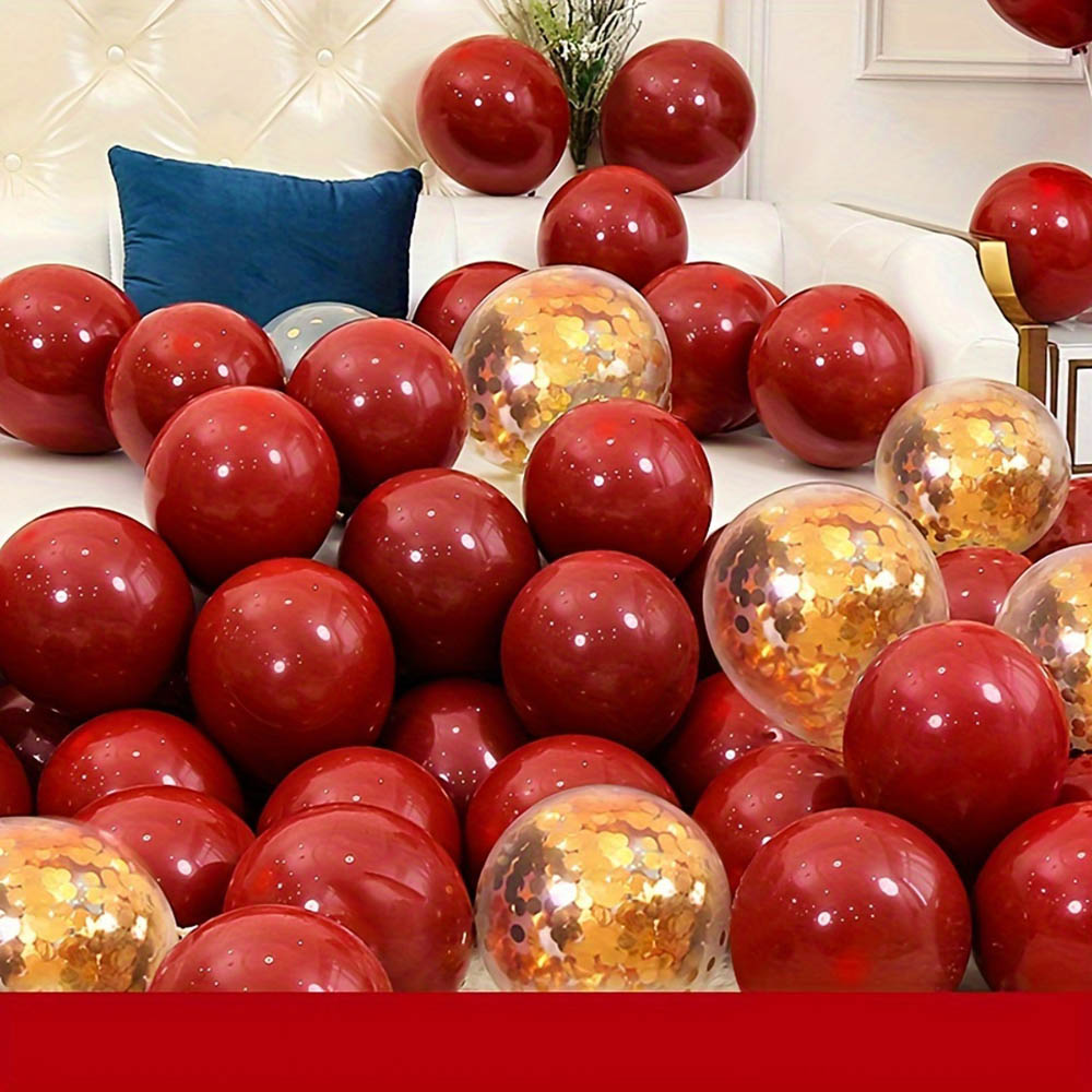 50pcs/pack Red Gold Balloon Ar - Tinsel Garland Decoration recensie en prijs