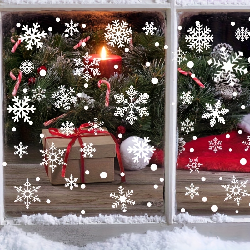 137Pcs Winter Snowflake Static - Snowflake Window Decal recensie en prijs