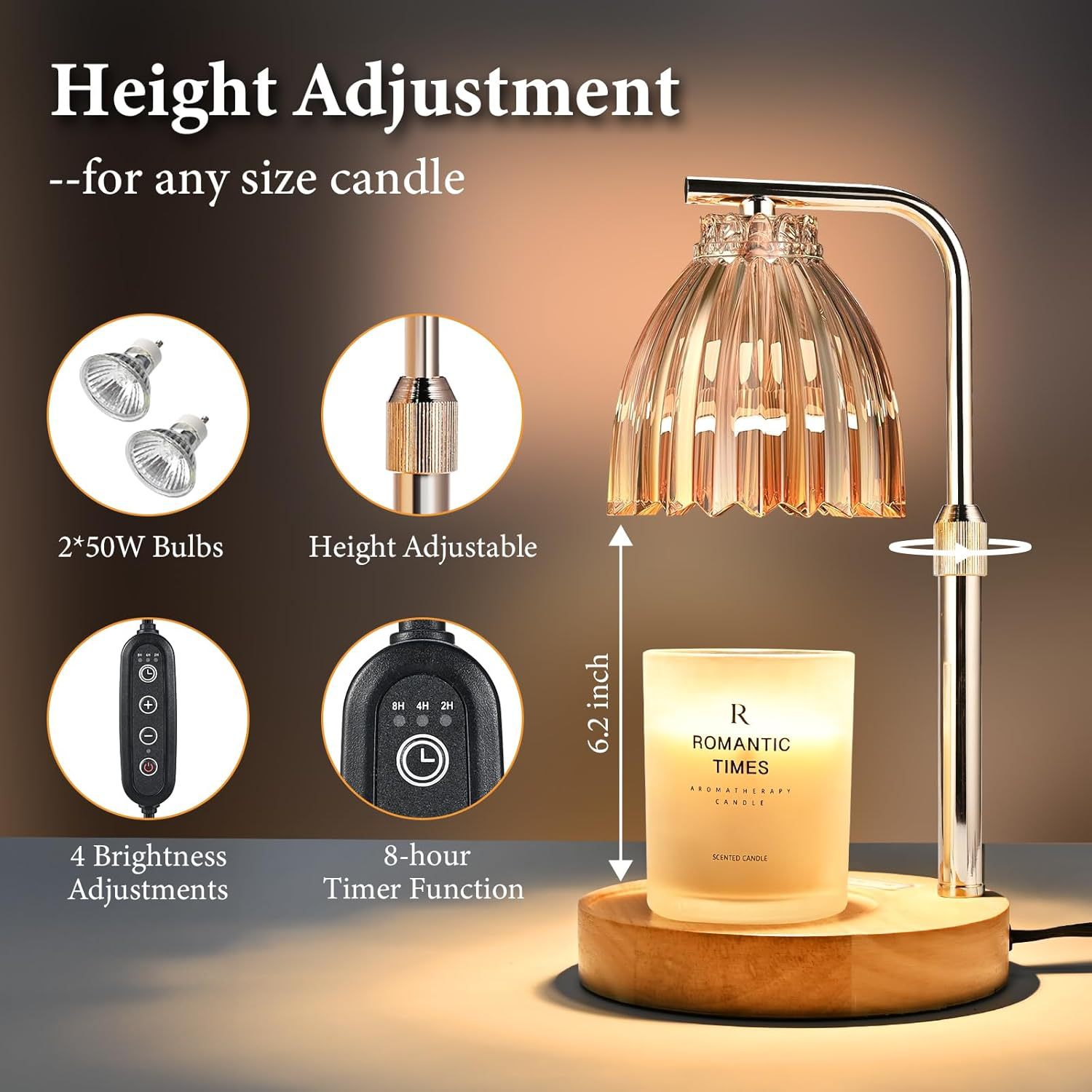 Adjustable Height Aromatherapy - Holiday Candle Set recensie en prijs