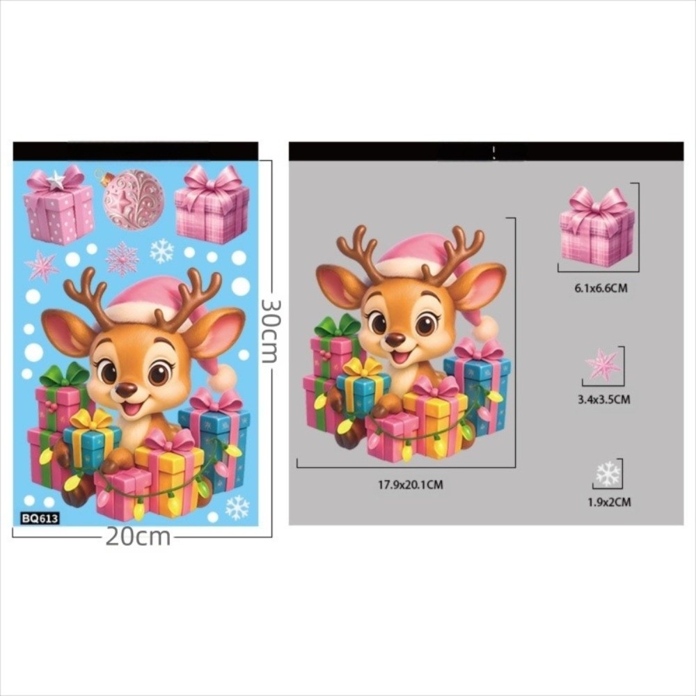 Cartoon PVC Window Stickers Sn - Snowflake Window Decal recensie en prijs