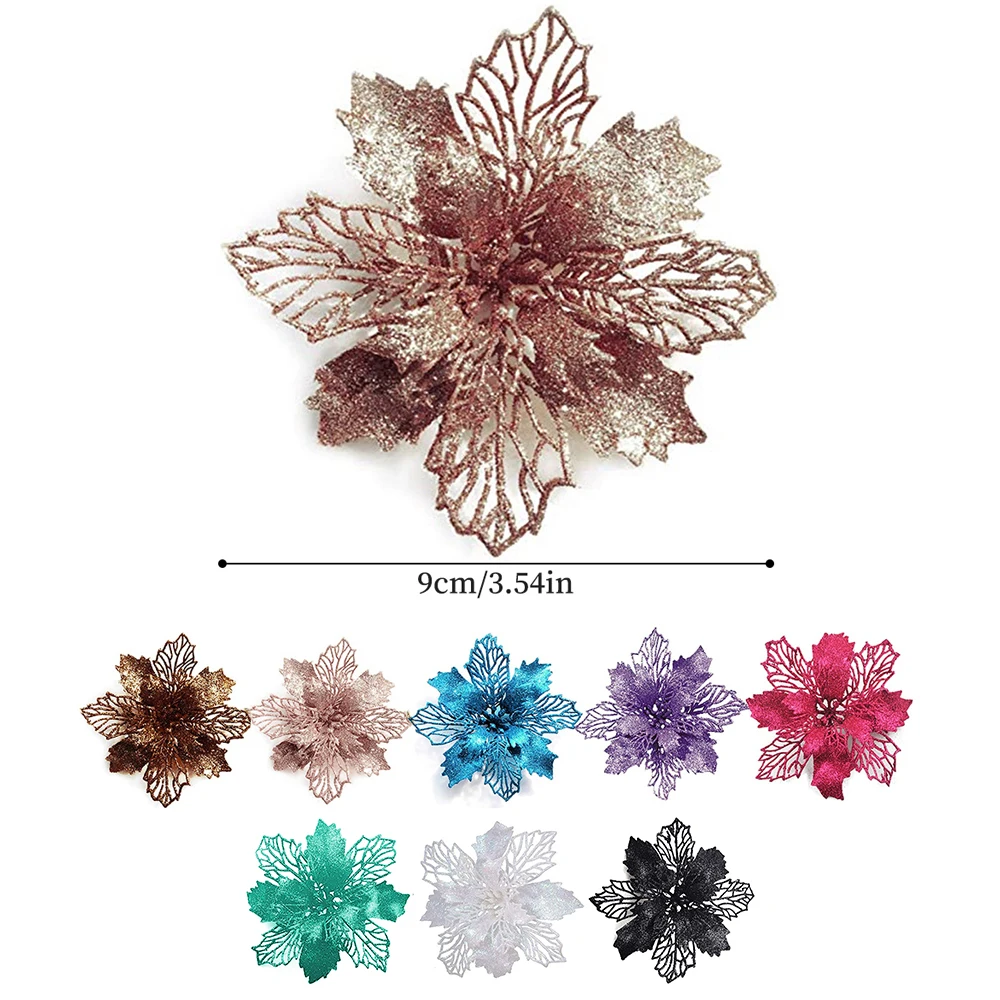 9cm Glitter Artifical Christma - Christmas Wreath Fake recensie en prijs