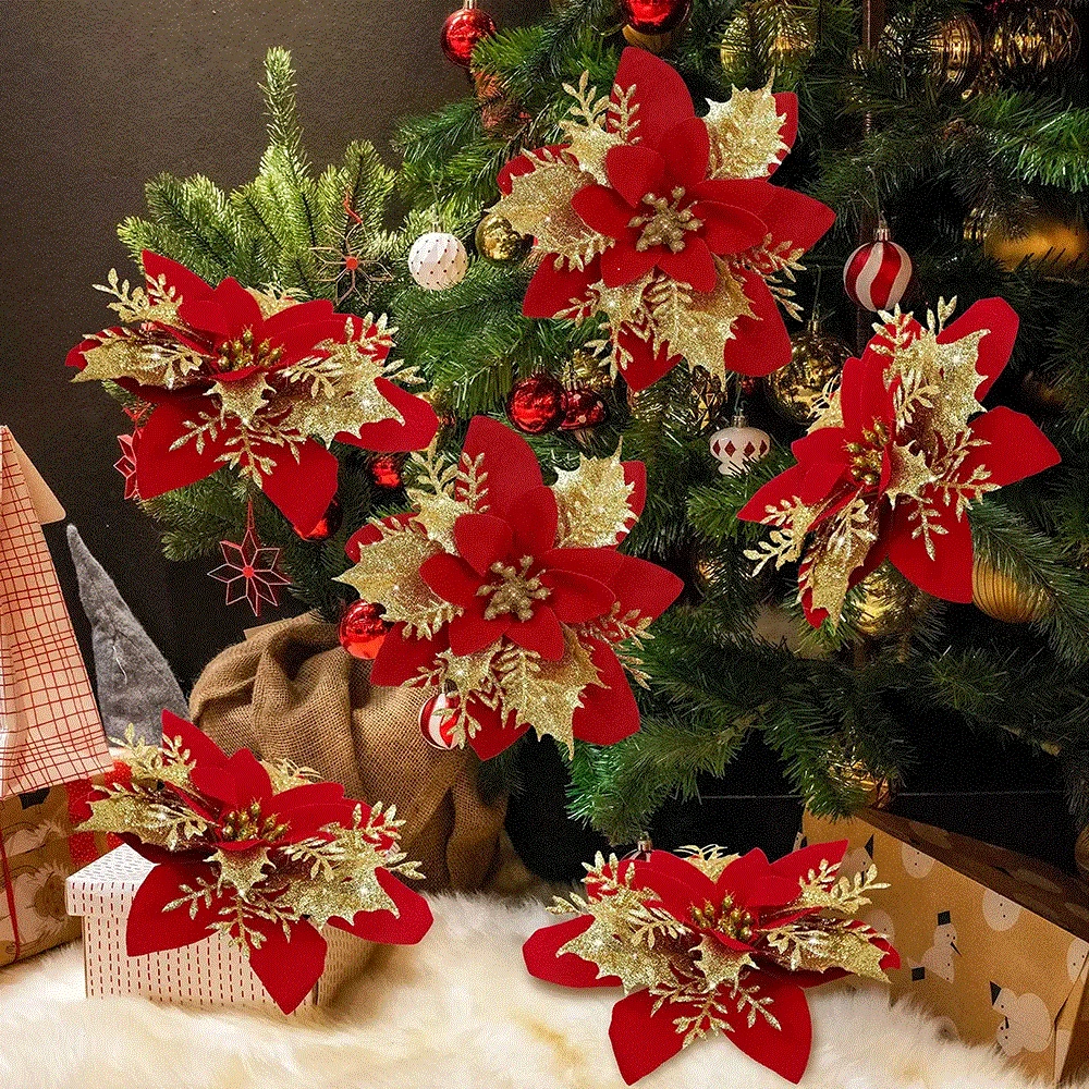 9cm Glitter Artifical Christma - Christmas Wreath Fake recensie en prijs