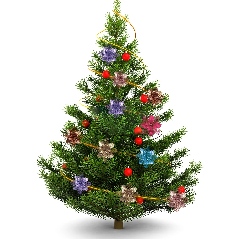 9cm Glitter Artifical Christma - Christmas Wreath Fake recensie en prijs