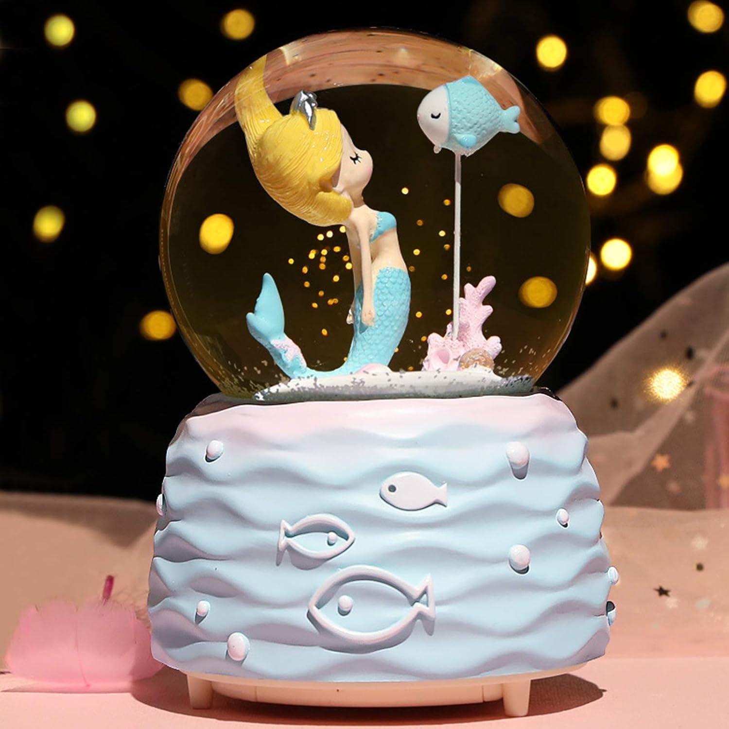 Mermaid Snow Globe Music Box w - Snow Globe Musical recensie en prijs