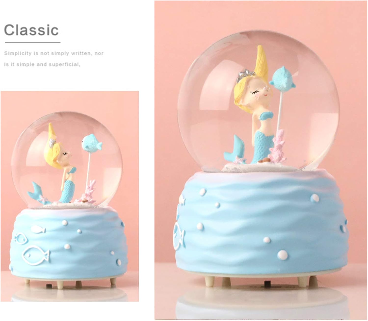 Mermaid Snow Globe Music Box w - Snow Globe Musical recensie en prijs