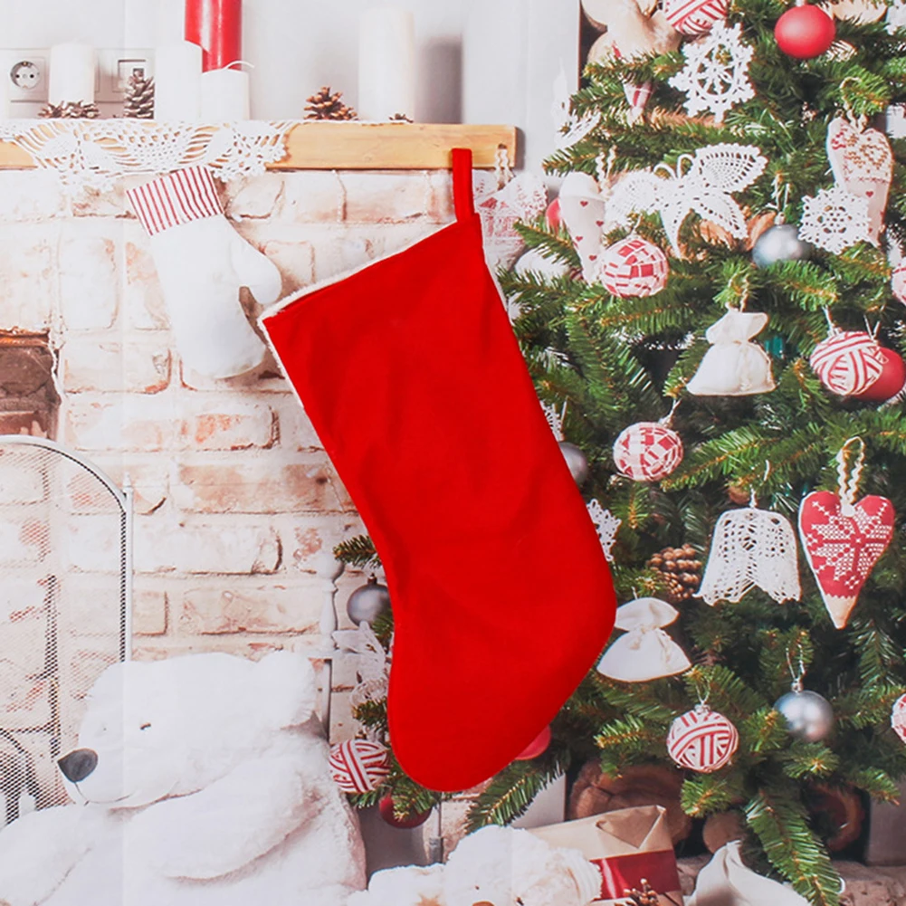 Christmas Plush Santa Claus Fa - Christmas Stocking Hanging recensie en prijs