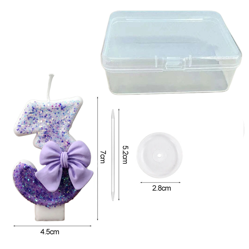 Creative Glitter Gradual Purpl - Holiday Candle Set recensie en prijs