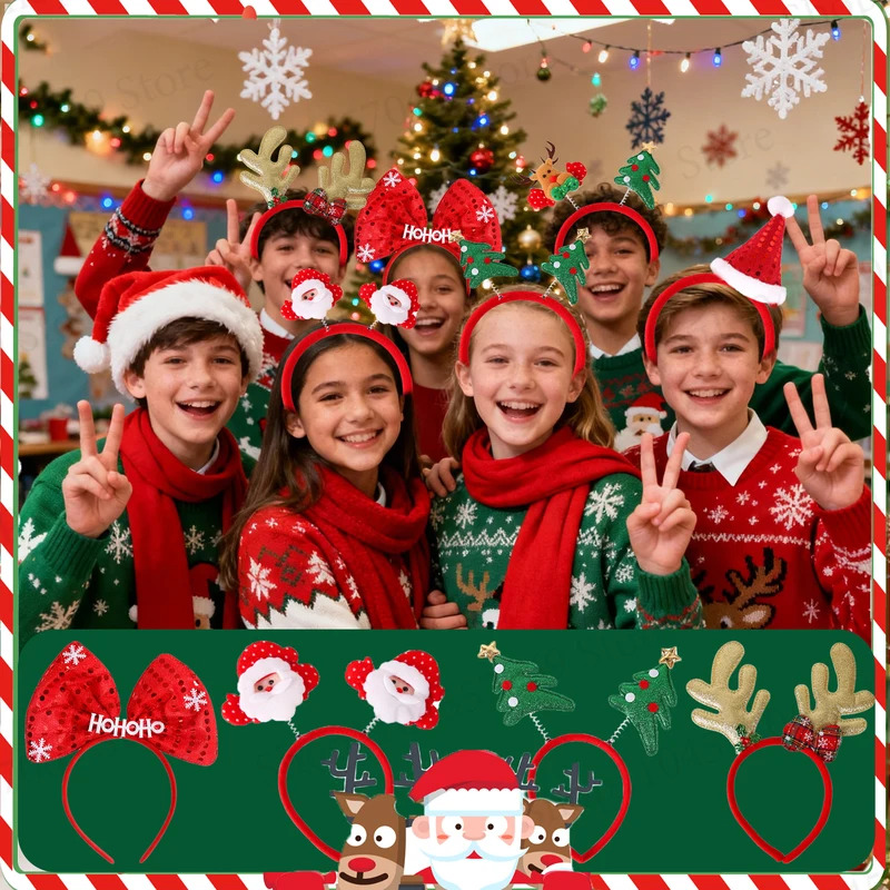 12-120Pcs Christmas Headband C - Reindeer Antlers Headband recensie en prijs