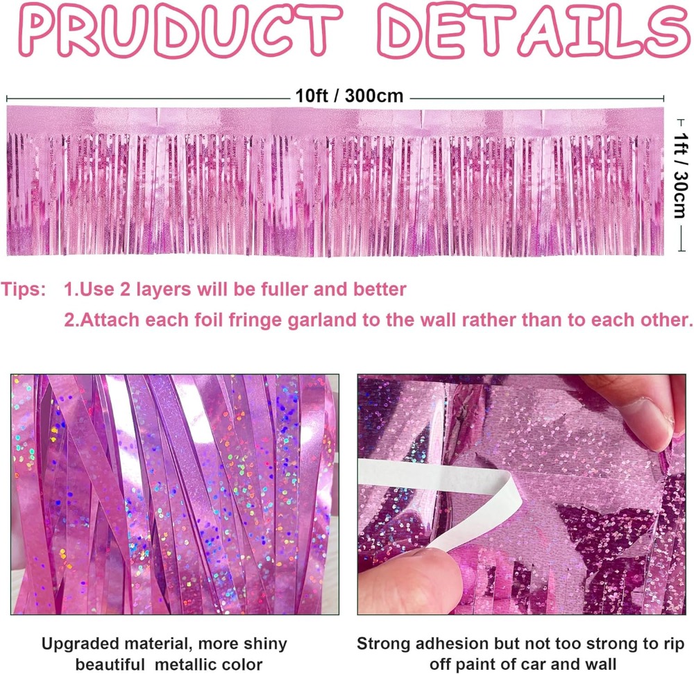 4 Pack Each 10 Feet Glitter Pi - Tinsel Garland Decoration recensie en prijs