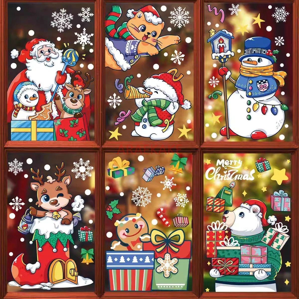 1set Snowman Static Window Sti - Snowflake Window Decal recensie en prijs