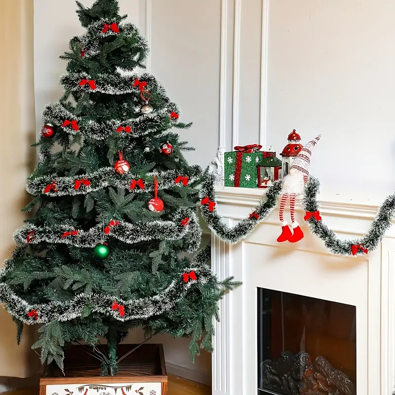 Christmas Bow Tinsel Ribbons G - Tinsel Garland Decoration recensie en prijs