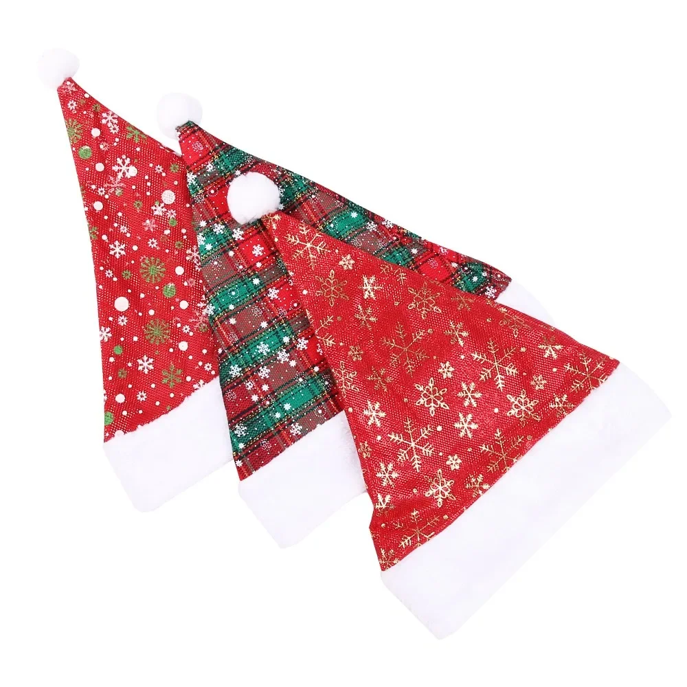 Thick Christmas Hat Red Checke - Santa Hat Plush recensie en prijs