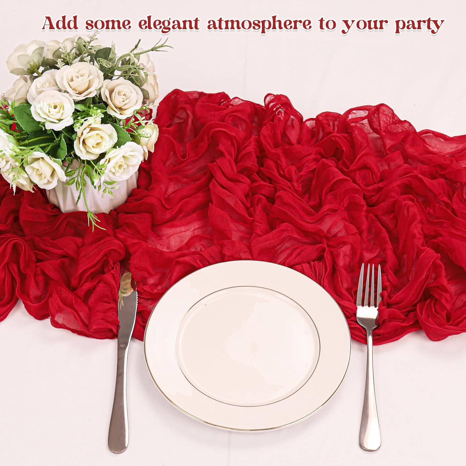 1.8/3/4M Long Red Table Runner - Christmas Table Runner recensie en prijs