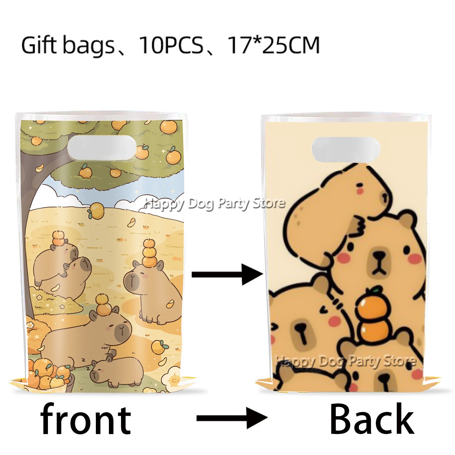Cartoon Capybara Party Supplie - Gift Box Wrap Set recensie en prijs