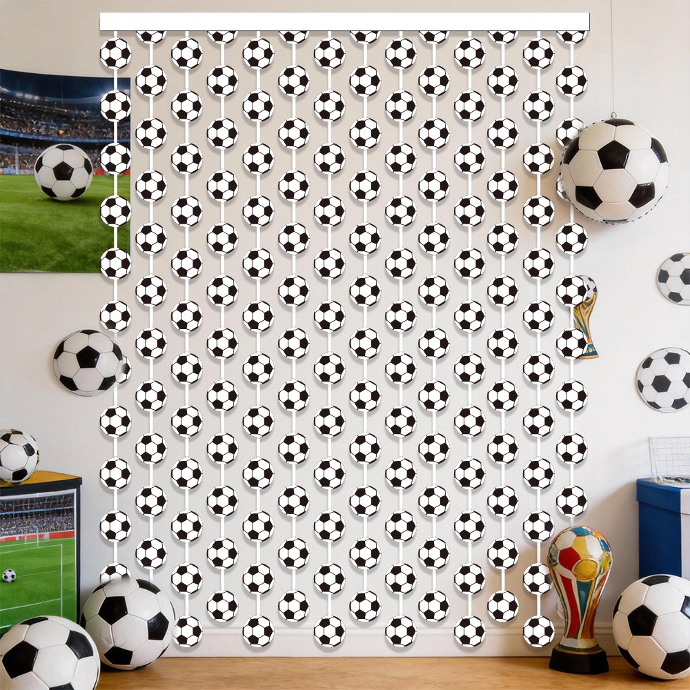 Soccer Football Theme Rain Cur - Tinsel Garland Decoration recensie en prijs