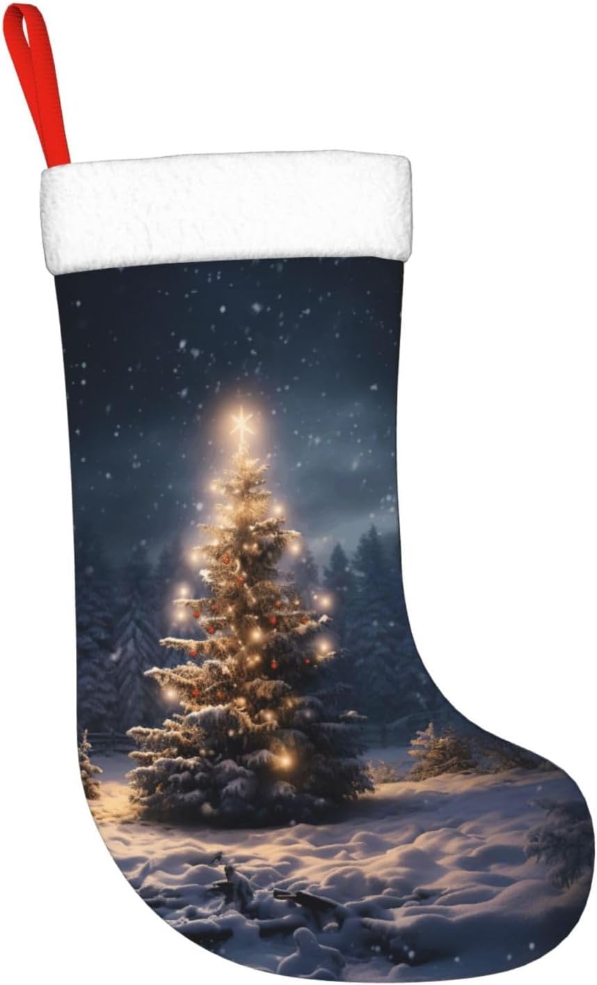 Christmas Tree Snow gift Stock - Christmas Stocking Hanging recensie en prijs