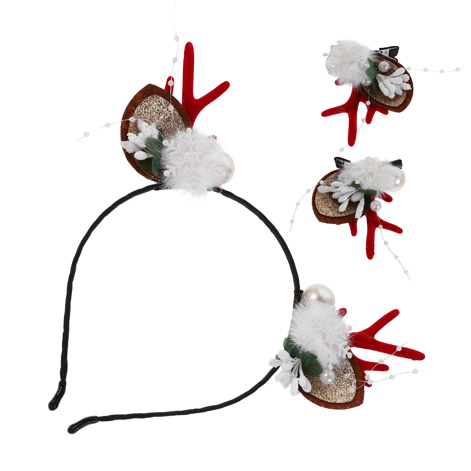 4Pcs Festive Reindeer Antlers  - Reindeer Antlers Headband recensie en prijs