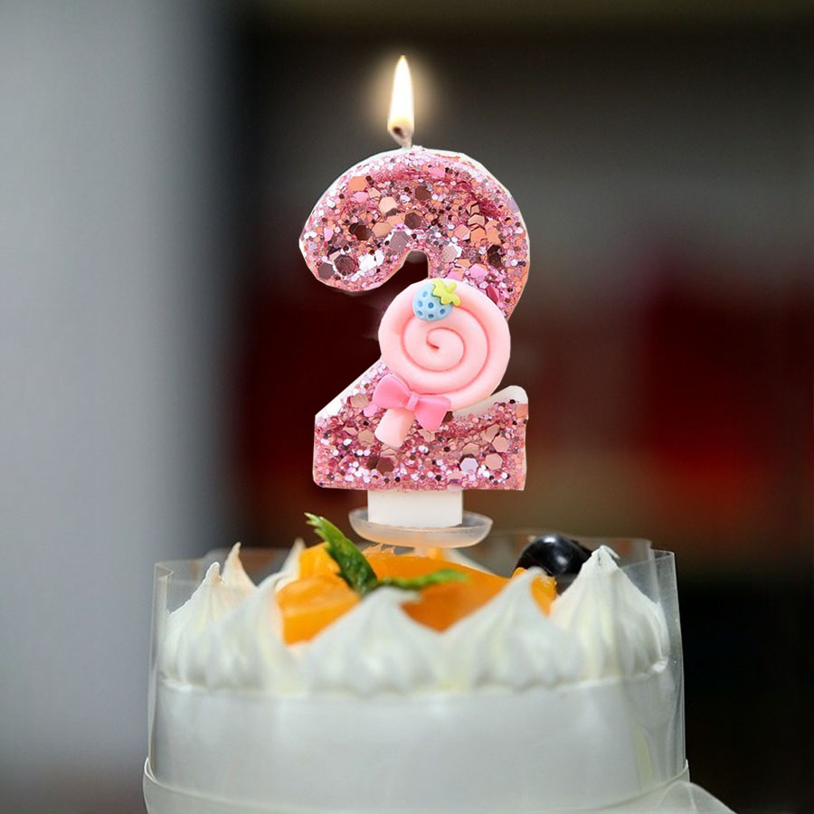 1pc Large 0-9 Numbers Pink Lol - Holiday Candle Set recensie en prijs