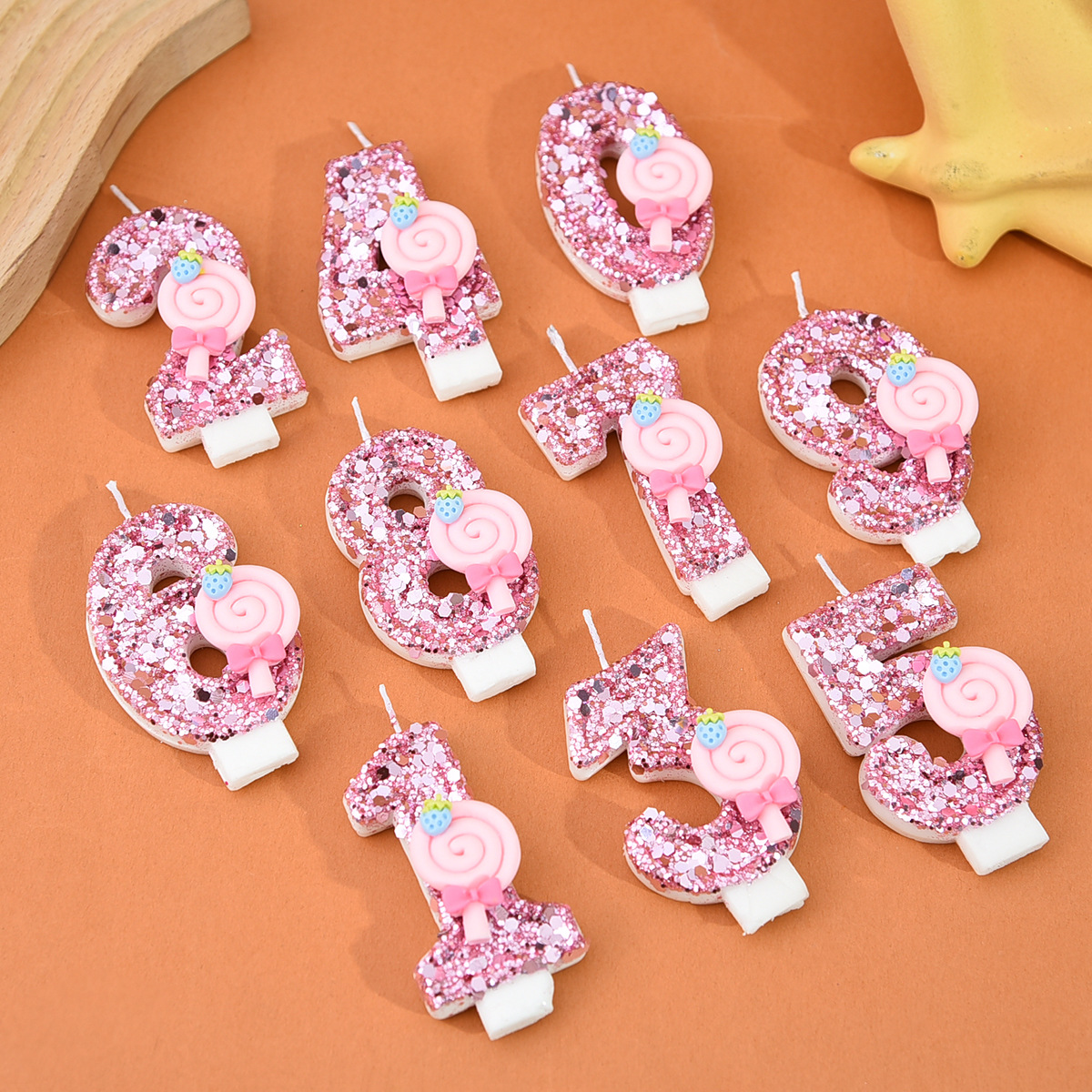 1pc Large 0-9 Numbers Pink Lol - Holiday Candle Set recensie en prijs