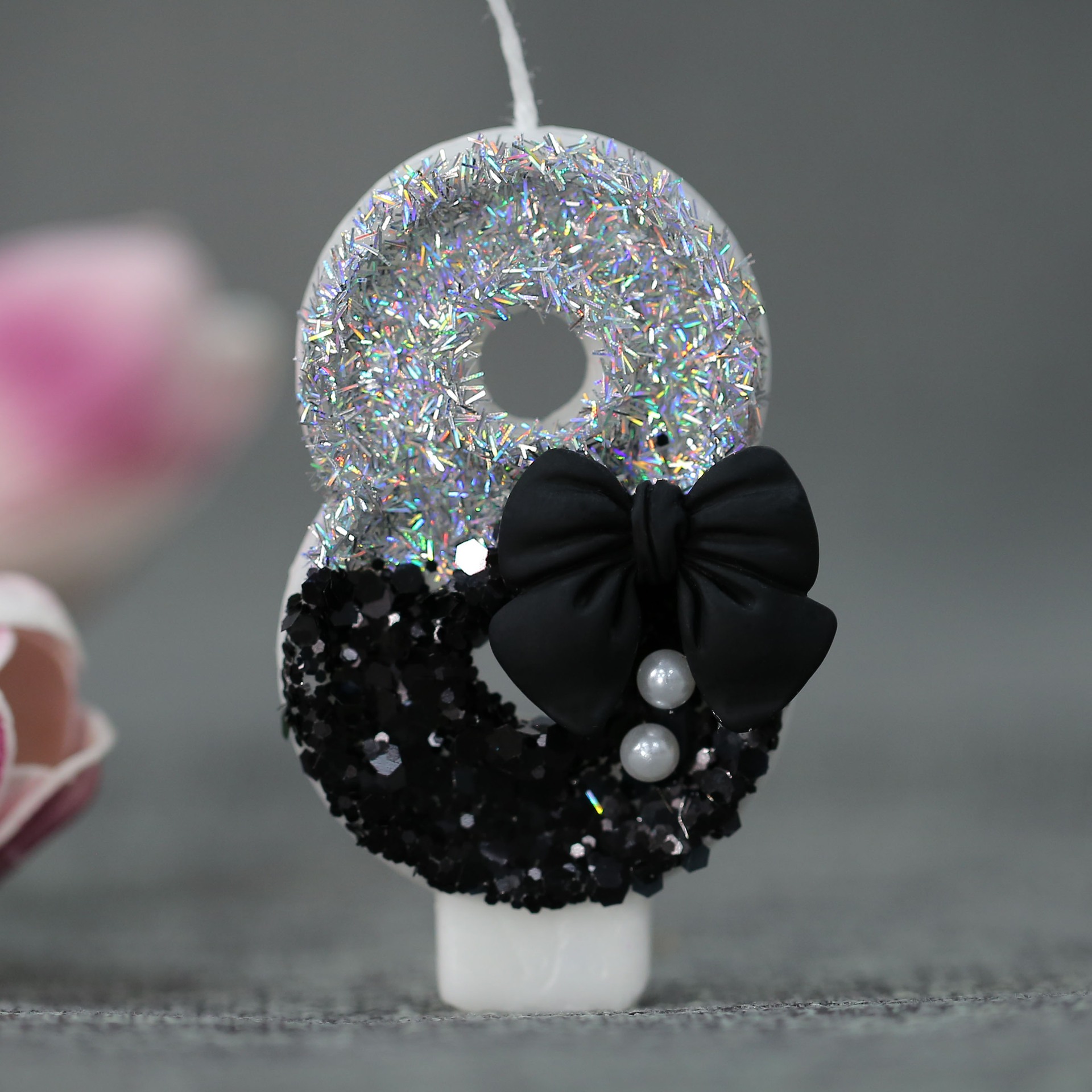 Midnight Bow & Pearl 0-9 Numbe - Holiday Candle Set recensie en prijs