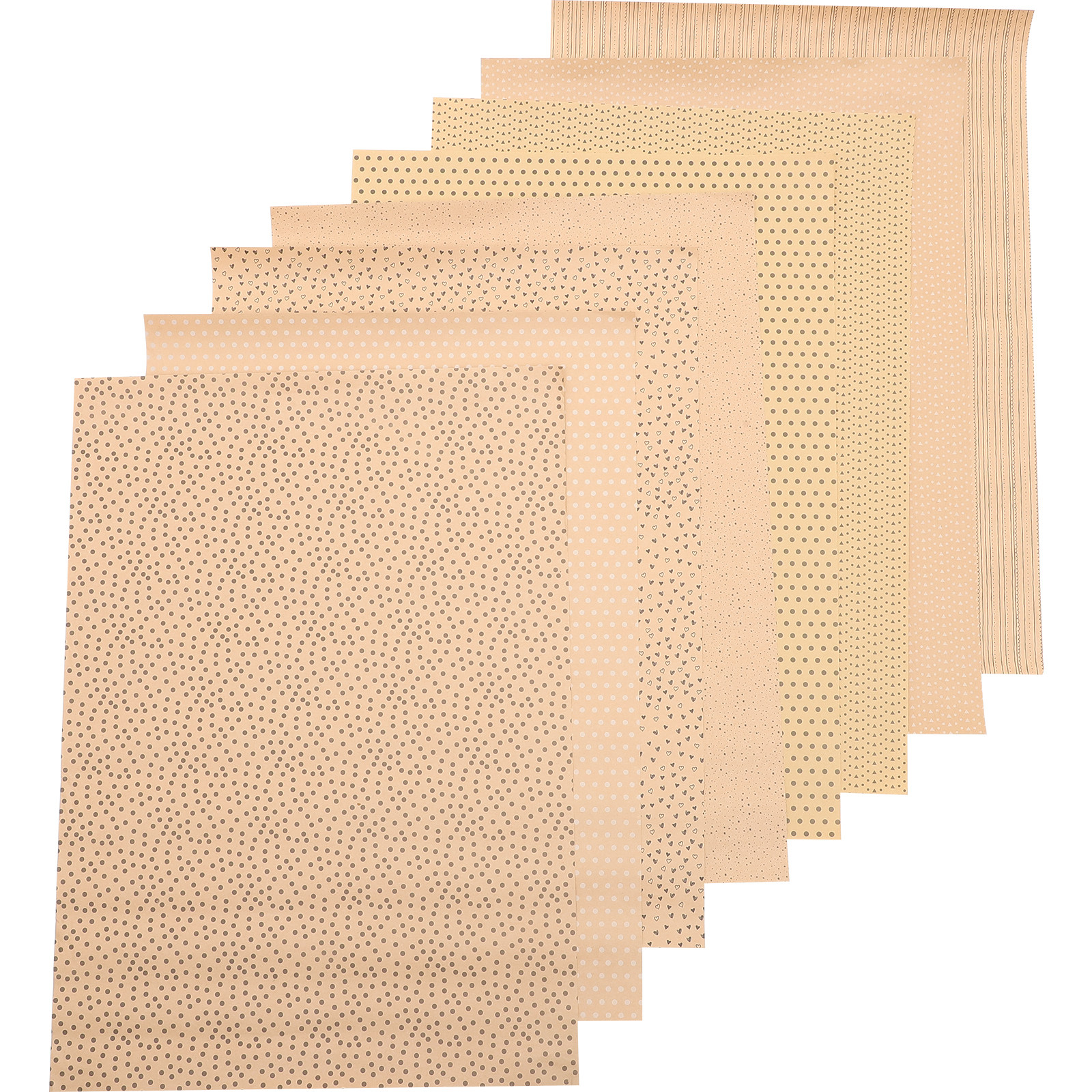 8Pcs Brown Kraft Gift Wrap Pap - Gift Box Wrap Set recensie en prijs