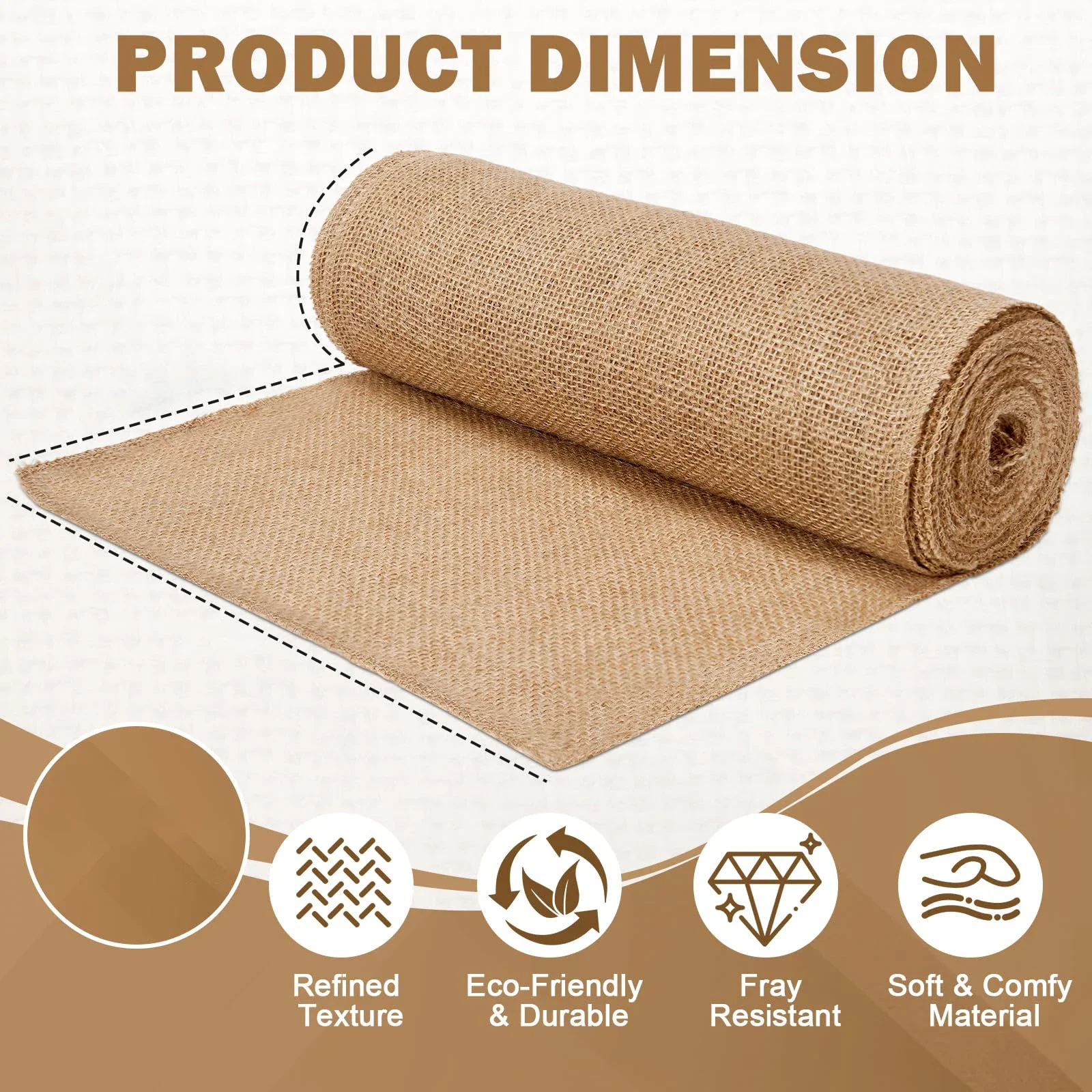 Natural Beige Burlap Roll 30cm - Christmas Table Runner recensie en prijs