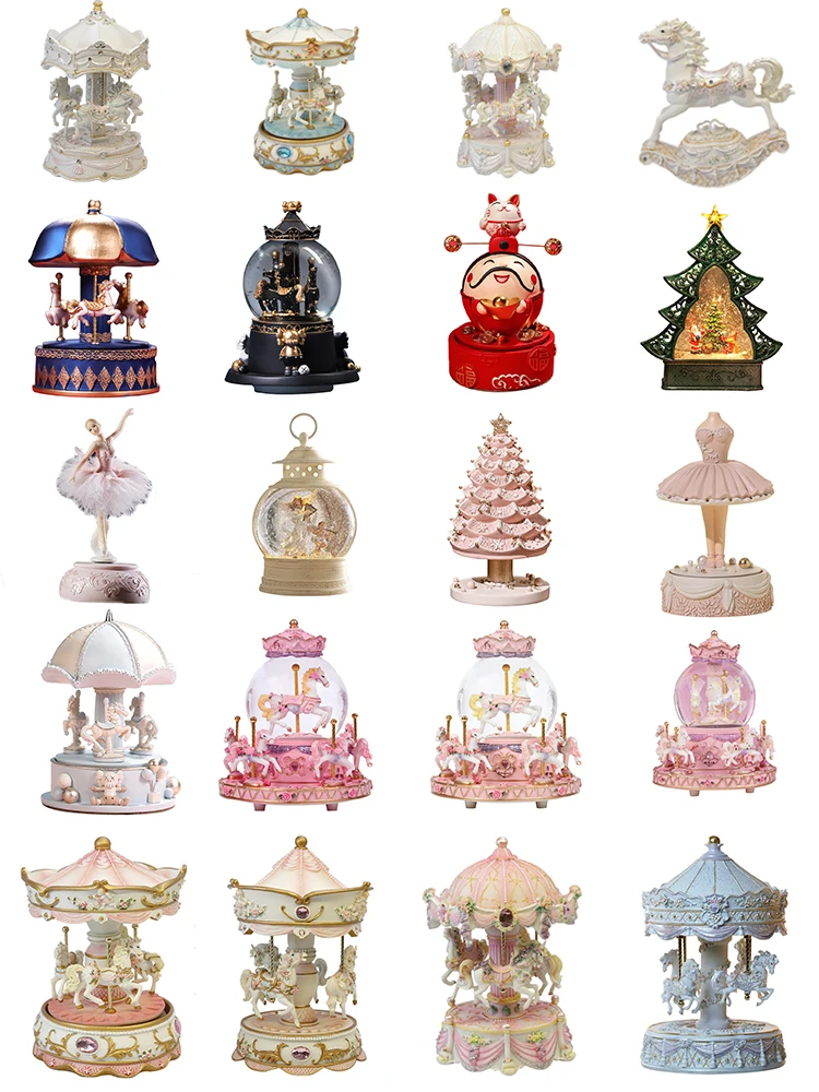 Carousel Music Box Snow Ball M - Snow Globe Musical recensie en prijs