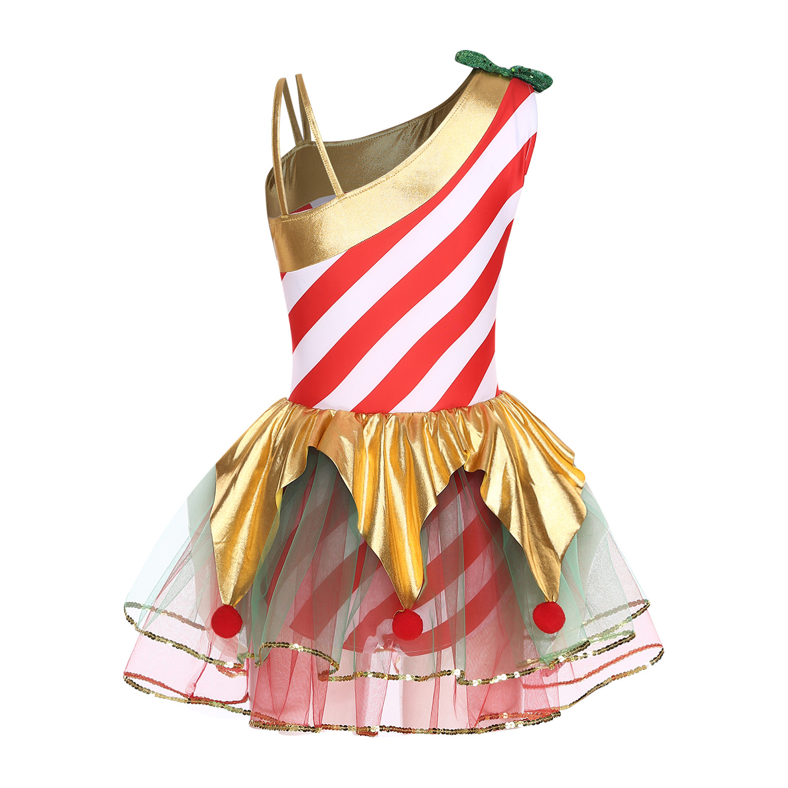 Women Christmas Candy Cane Dre - Elf Costume Christmas recensie en prijs