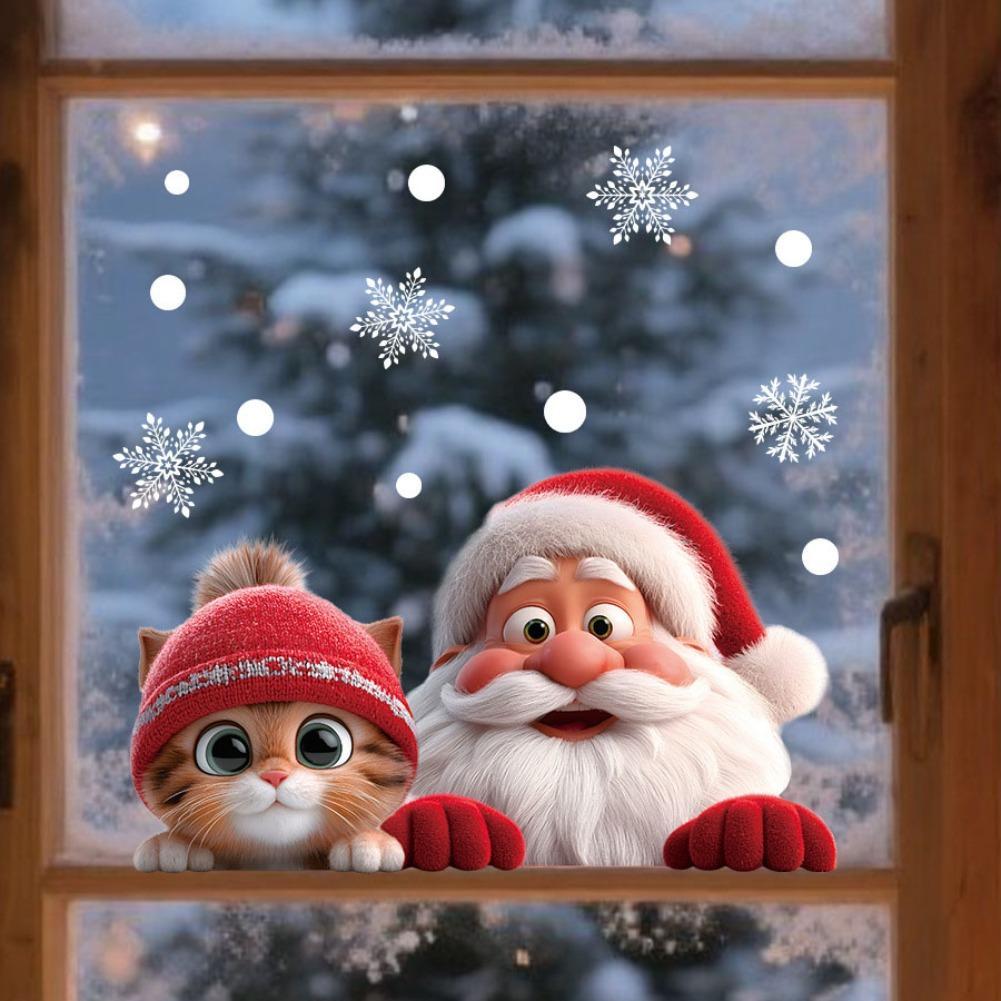 2pcs Christmas Window Clings S - Snowflake Window Decal recensie en prijs