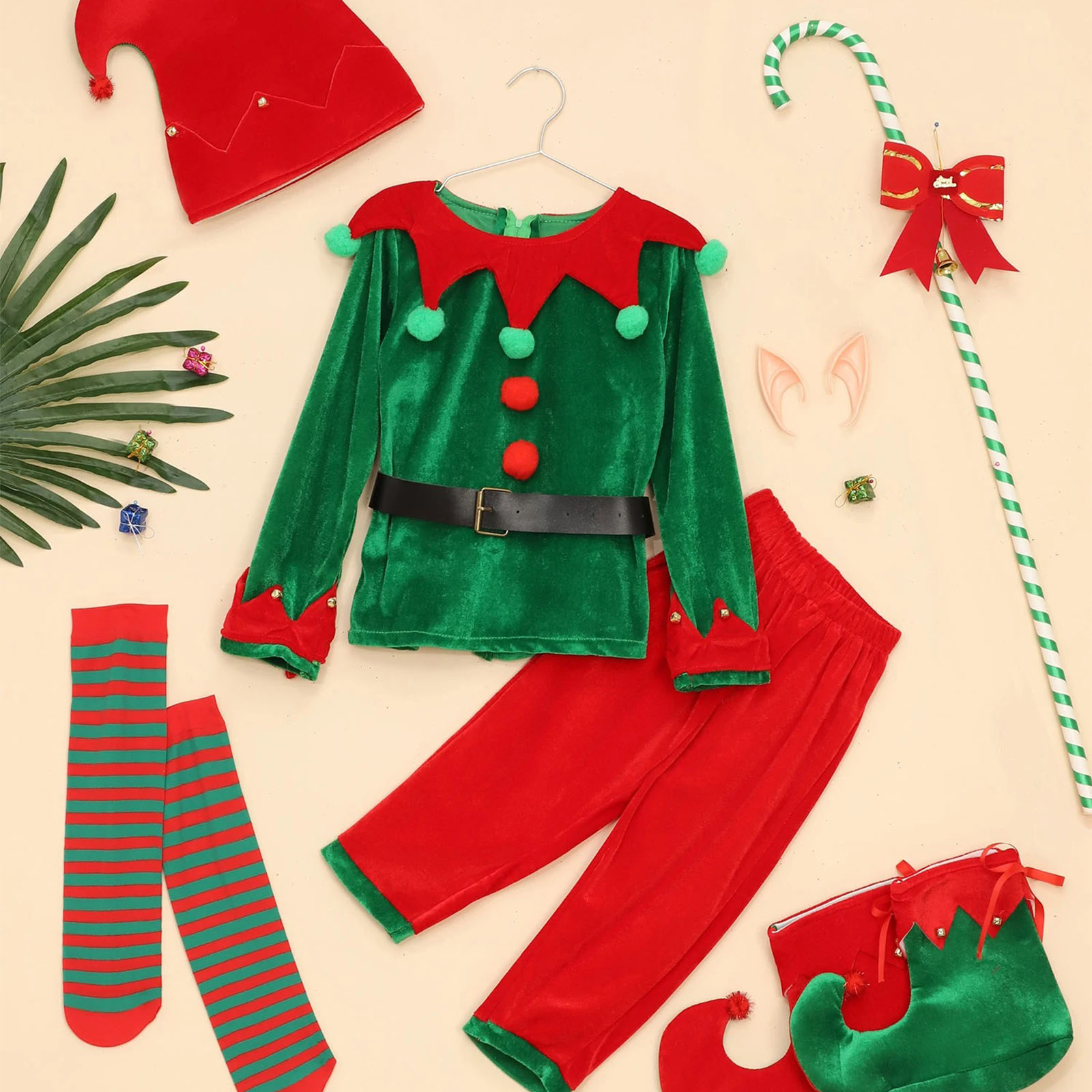 Boys Christmas Santa Claus Cos - Elf Costume Christmas recensie en prijs