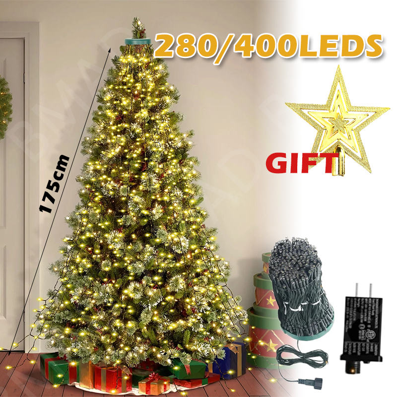 Christmas Tree Waterfall Light - Star Tree Topper recensie en prijs