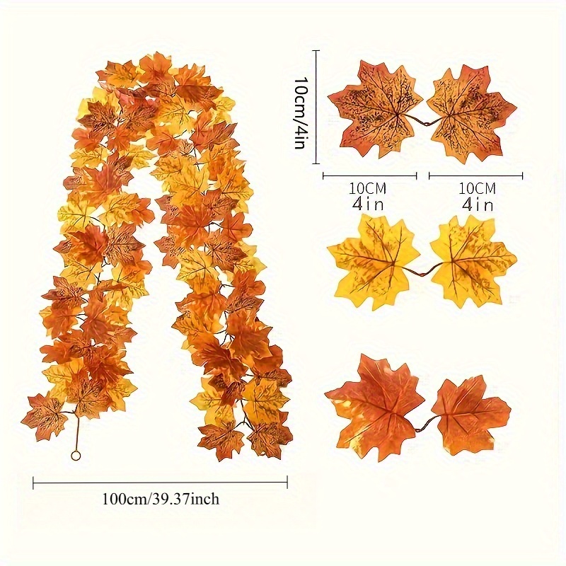 100CM Autumn Artificial Maple  - Christmas Wreath Fake recensie en prijs