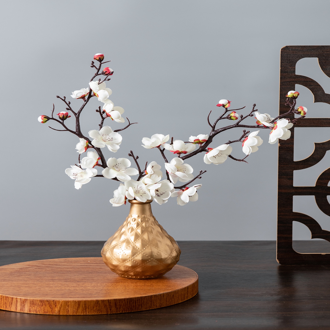 Artificial Flower Spring Plum  - Christmas Wreath Fake recensie en prijs