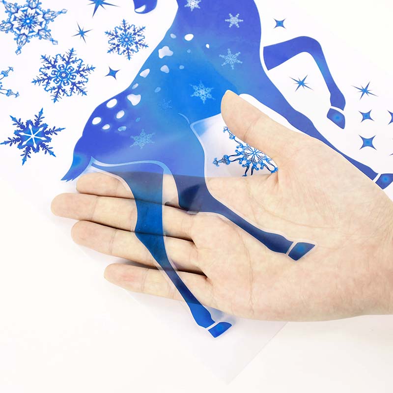 Christmas Window Stickers Elk  - Snowflake Window Decal recensie en prijs
